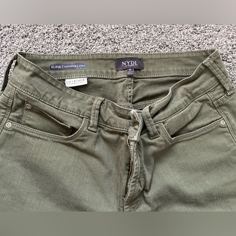 NYDJ Alina style Olive color pants